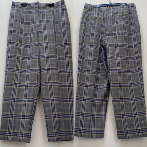 Tibi Lucas‎ Plaid Pant Women Size 10 - Picture 2 of 5